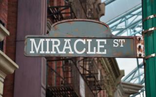 Street sign on the corner of Miracle Street getty