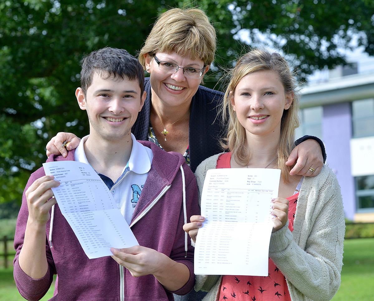 Thousands of pupils have been celebrating their GCSE results today