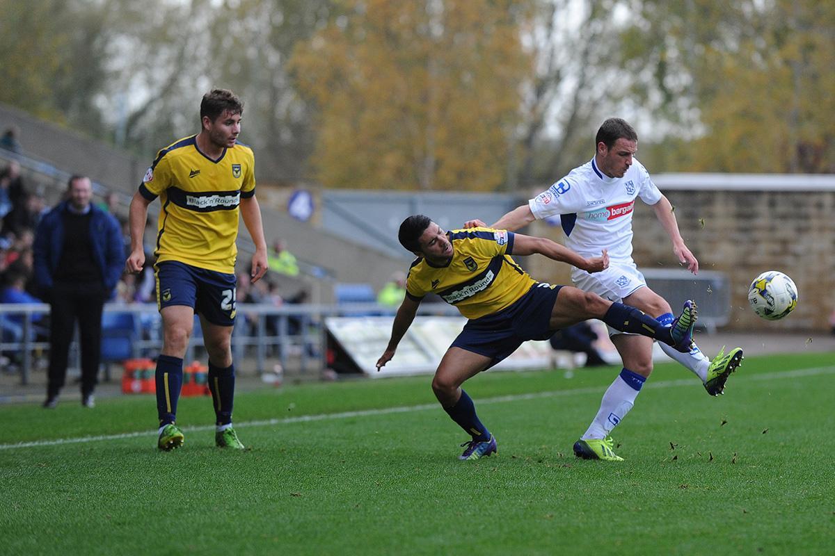 Action from Oxford Utd v Tranmere Rovers

