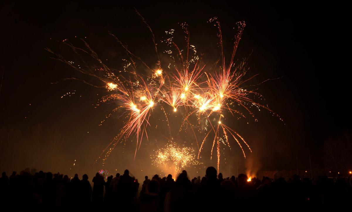 The fireworks display in Grove