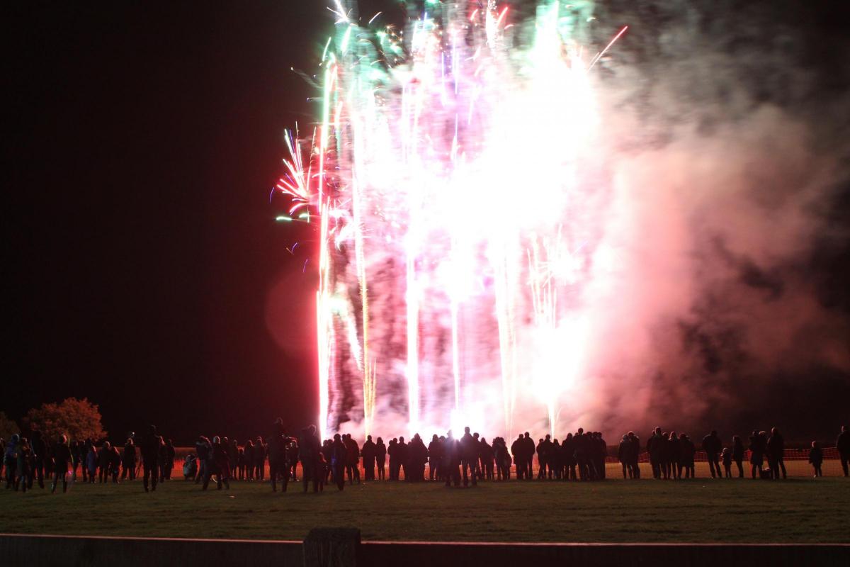 The fireworks display in Charlbury