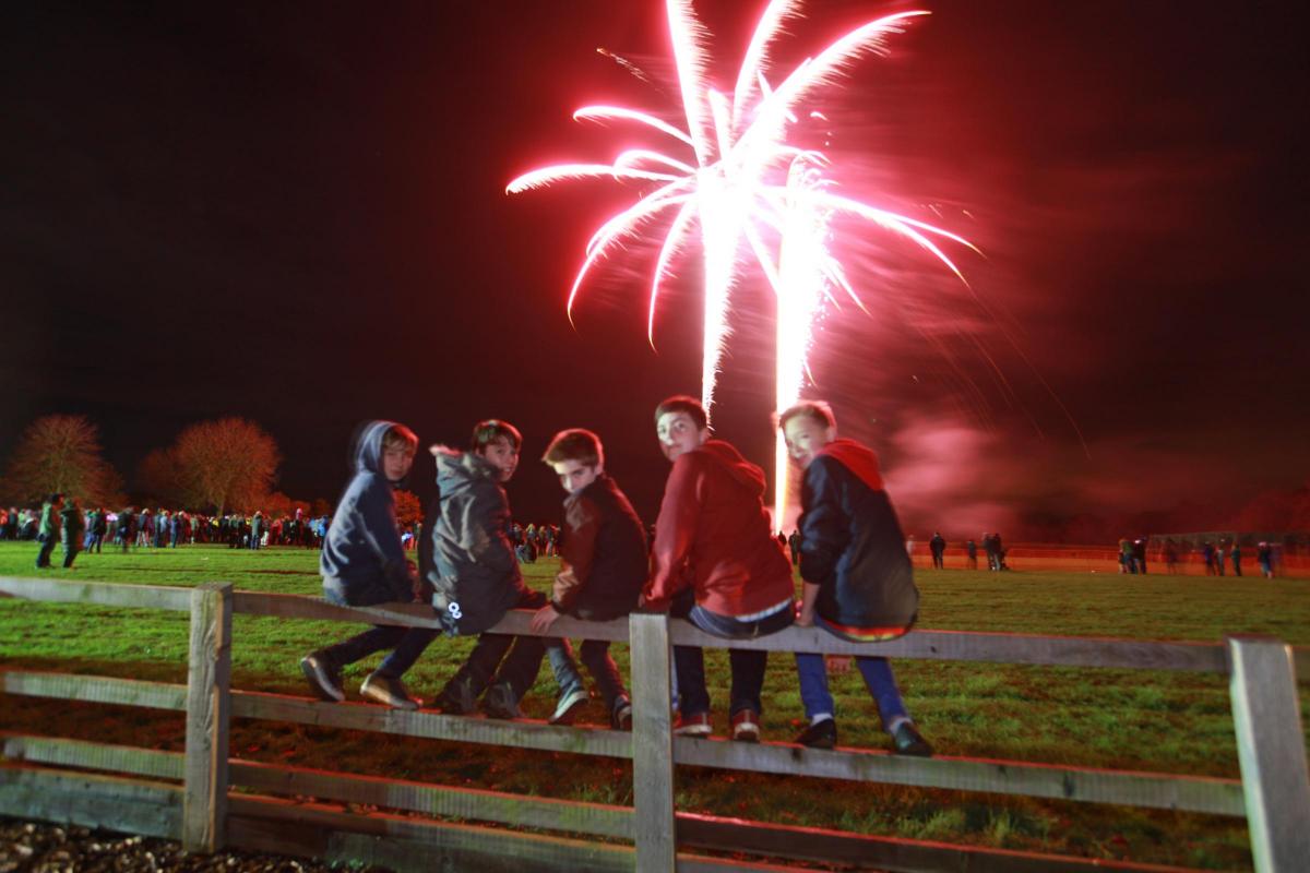 The fireworks display in Charlbury