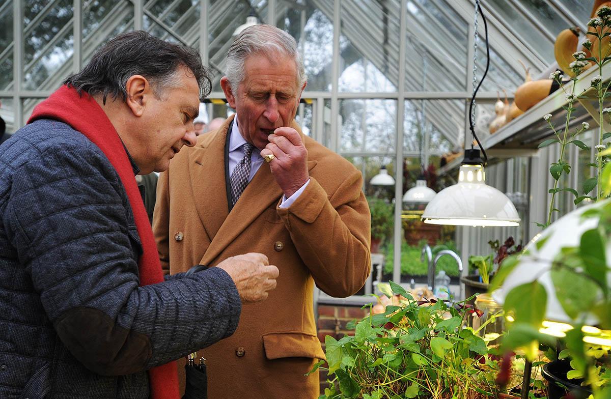 Visit of HRH Prince Charles to the National Heritage Garden at Le Manoir aux Quat' Saisons