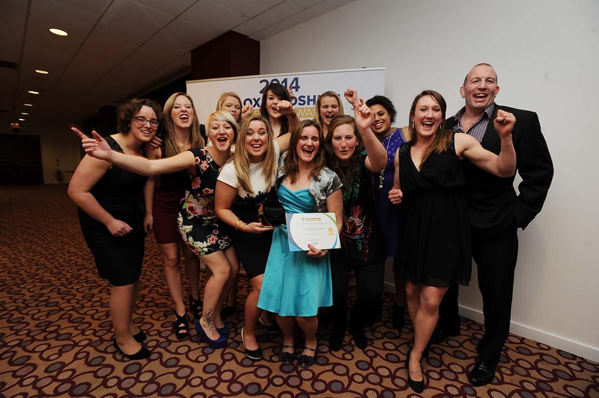 Pictured are the winners of Sports Team of the Year, Henley Hawks Women. 
