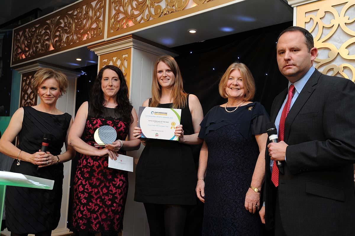 The Active Workplace Award went to Oxford Health NHS Foundation Trust.
