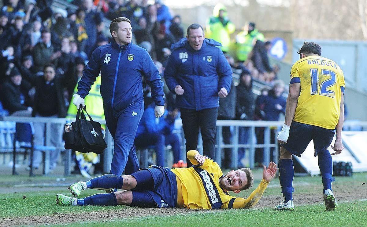 Oxford United v Mansfield Town at the Kassam Stadium. Saturday 23rd February 2015. 
IN PICTURES