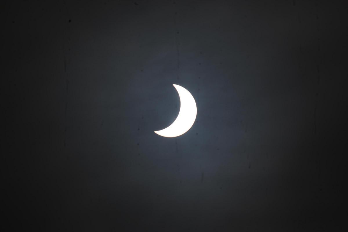 The solar eclipse in sequence