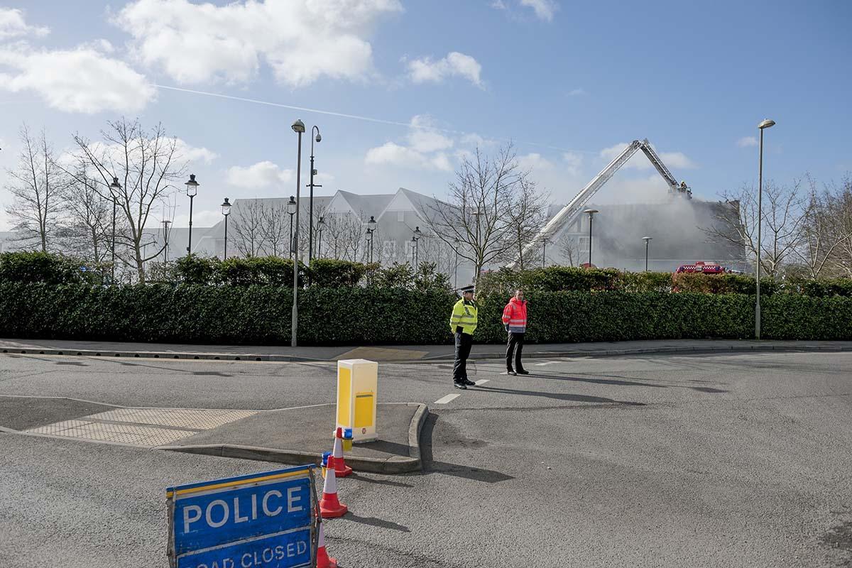 Bicester Village fire at Carluccio's Restaurant - IN PICTURES