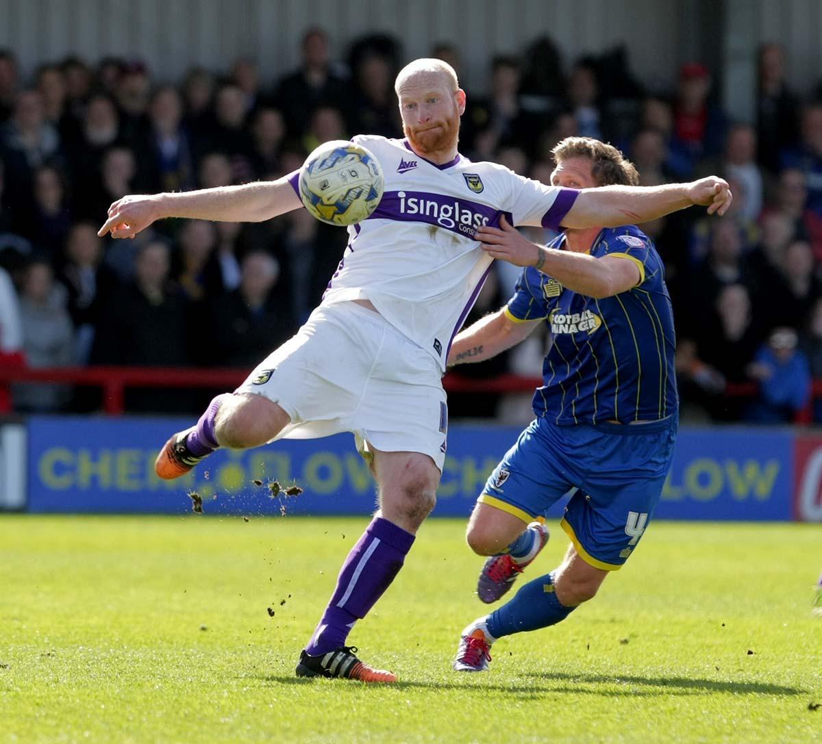 AFC Wimbledon v Oxford United at Cherry Red Records Stadium. Saturday April 11th 2015. IN PICTURES