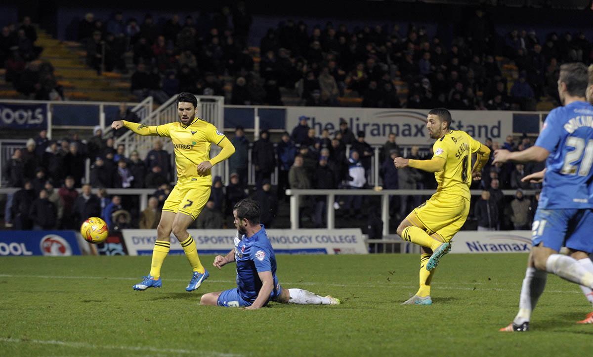Pictures from Oxford's away game at Hartlepool, The U's win 0-1 putting them top of the league for the first this season.