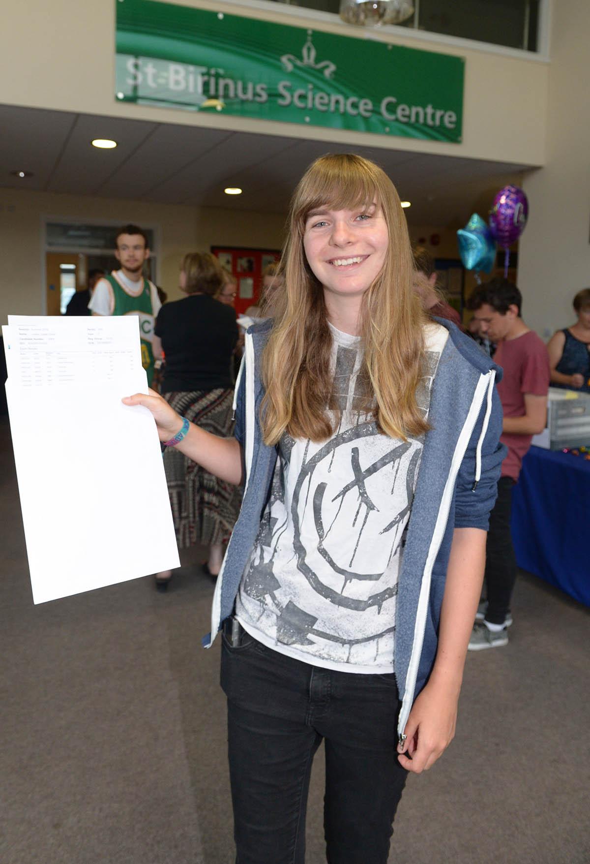Pictures from around Oxfordshire of student receiving their A Level results, Didcot Girls School and St Birinus.