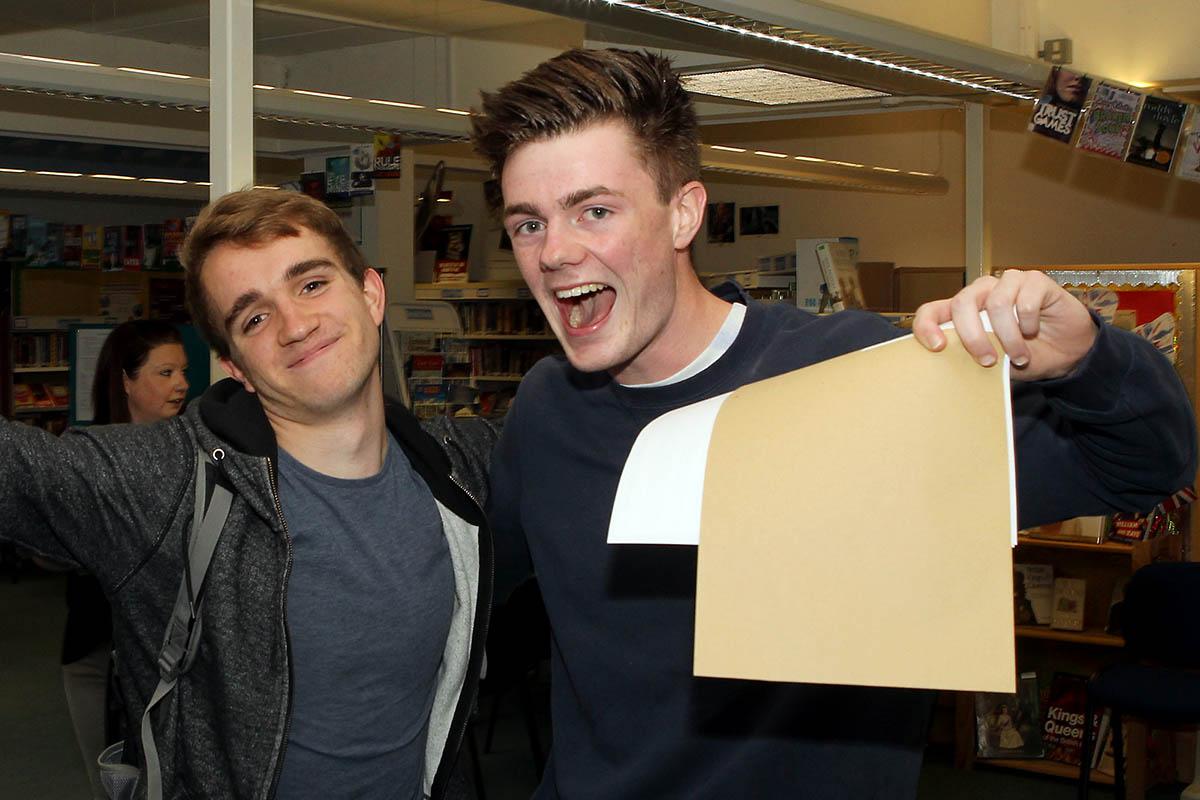 Pictures from around Oxfordshire of student receiving their A Level results, Wallingford School,