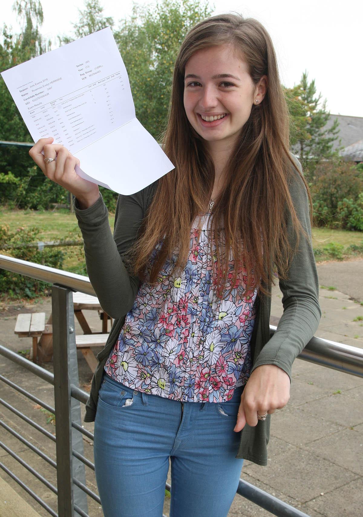 Pictures from around Oxfordshire of student receiving their A Level results Wood Green School Witney