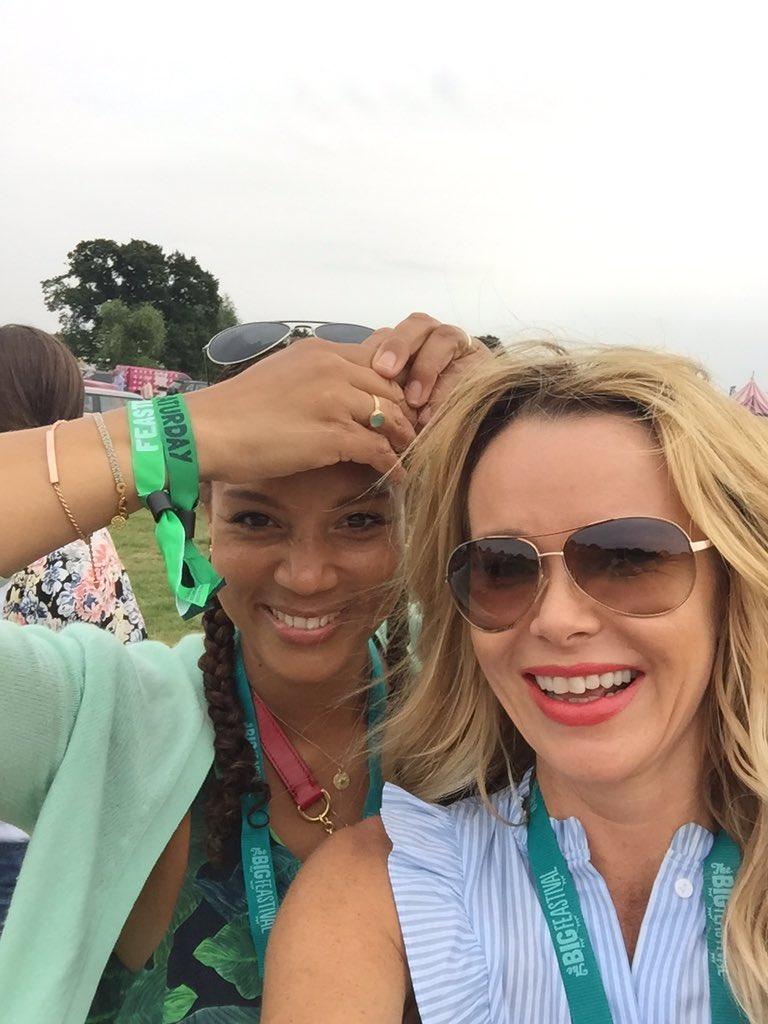 Britain's Got Talent judge Amanda Holden, right, snapped this selfie with Lewis actor Angela Griffin. Picture: Twitter
