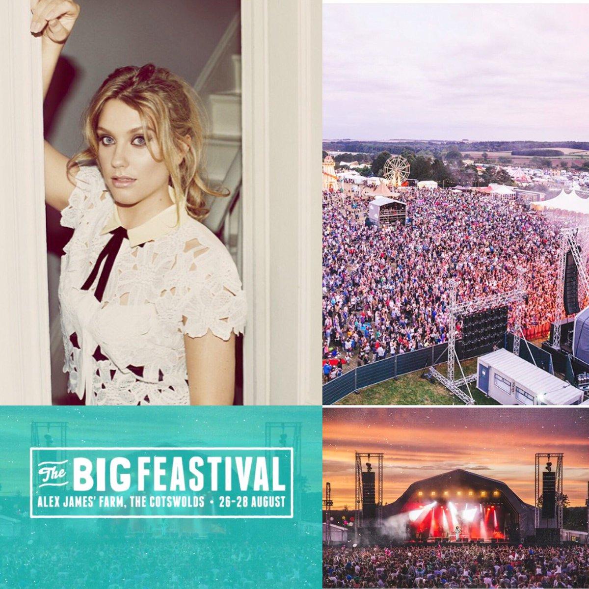 Singer-songwriter Ella Henderson has been spotted at the Big Feastival and posted this picture earlier in the weekend. She wrote: Who's coming to @thebigfeastival tomorrow!! So excited to see you all there !! 🎉🙌🏼🙌🏼💛. X.  E. Picture: Twit
