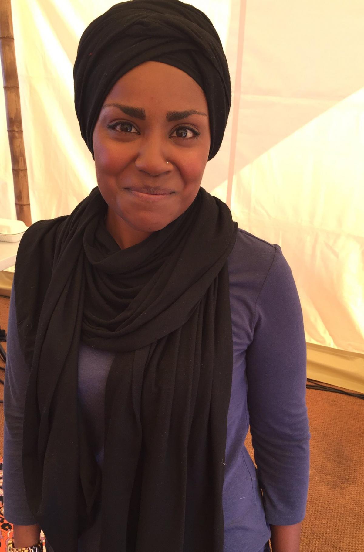 Nadiya Hussain, winner of the latest series of the Great British Bake Off, was at the Big Feastival to give a talk. Organisers posted this snap online, writing: We love you @BegumNadiya fantastic talk at #TheBigFeastival #GBBO. Picture: Twitter