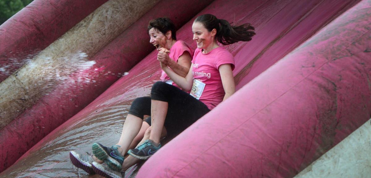 Pictures from Cancer Research UK running pretty muddy 5k obstacle course which took place on Saturday with people running for charity.