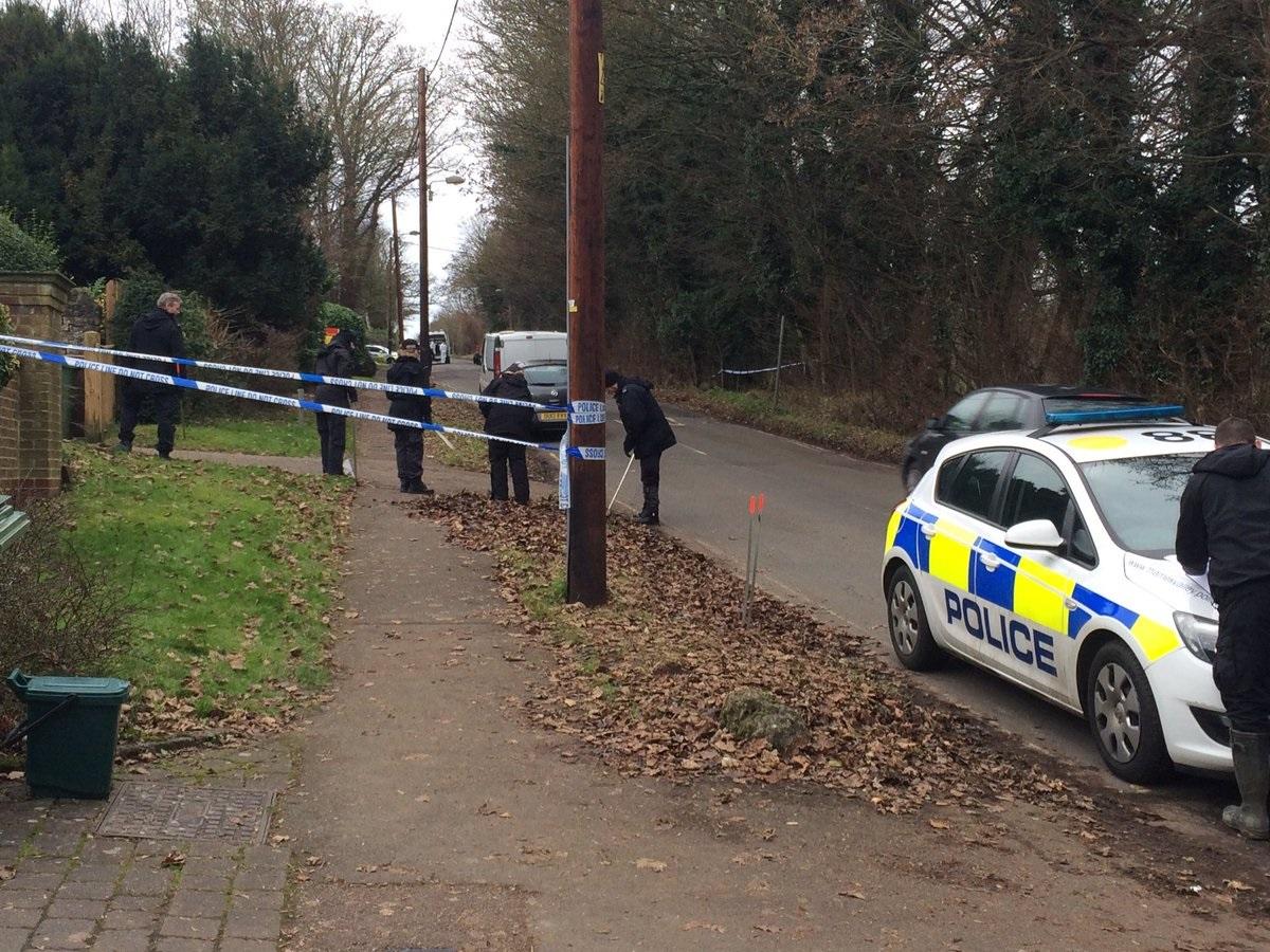 Police have returned this morning to search the road opposite the park