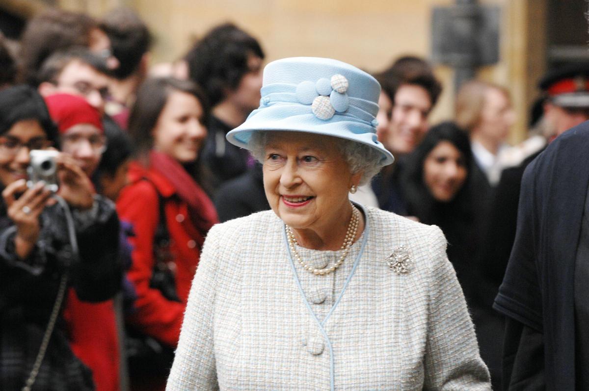 Her Majesty the Queen Elizabeth II visiting Brasenose College, after spending the morning at the newly refurbished Ashmolean Museum on December 2, 2009. Picture: Jon Lewis