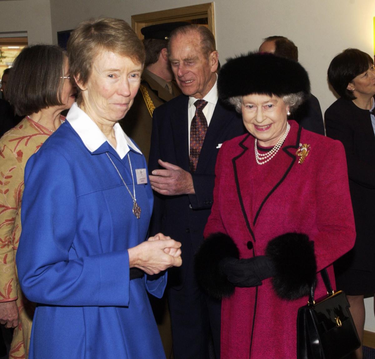 The Queen at the opening at Douglas House, the respite centre for young adults in East Oxford, on February 20 2004. Picture: George Reszeter