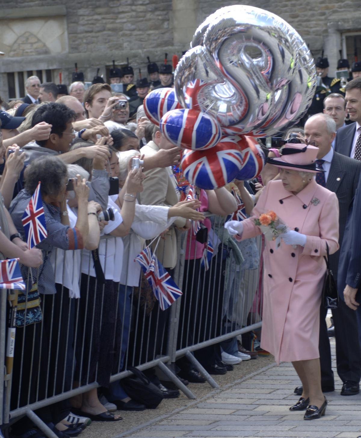 The Queen visits Oxford Castle when it is officially opened on May 5, 2006.