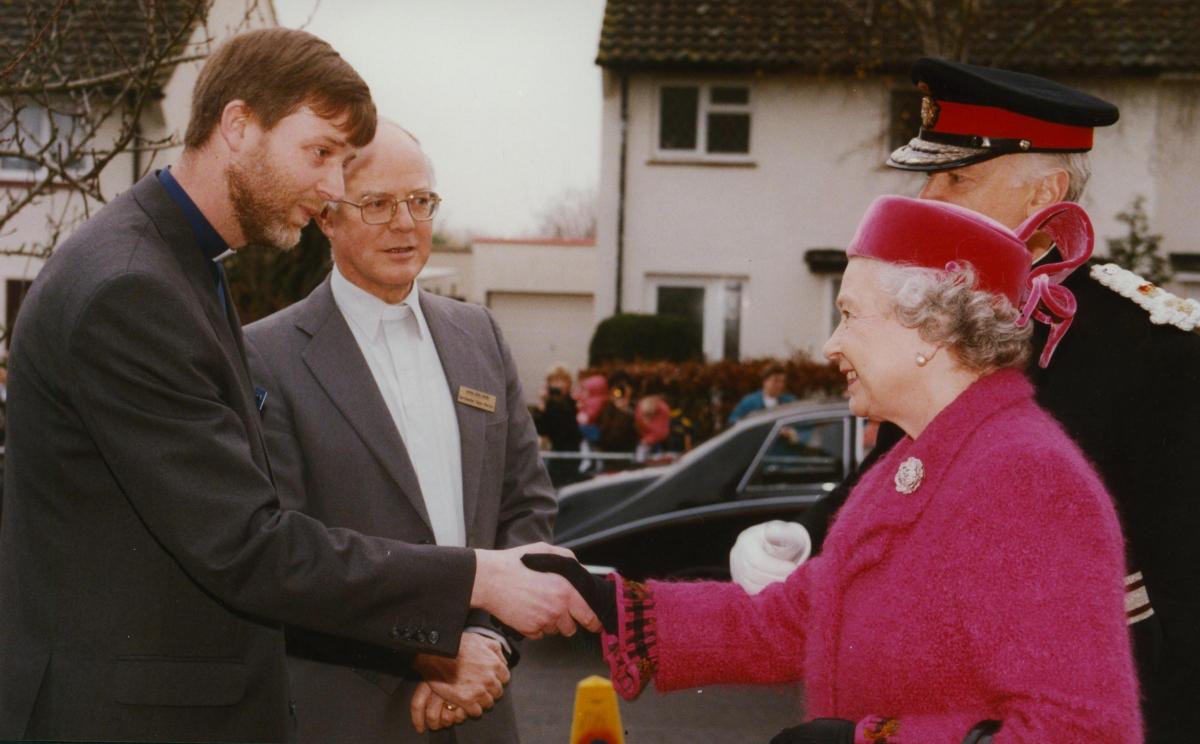 The Queen during a visit to Berinsfield in November 1997.