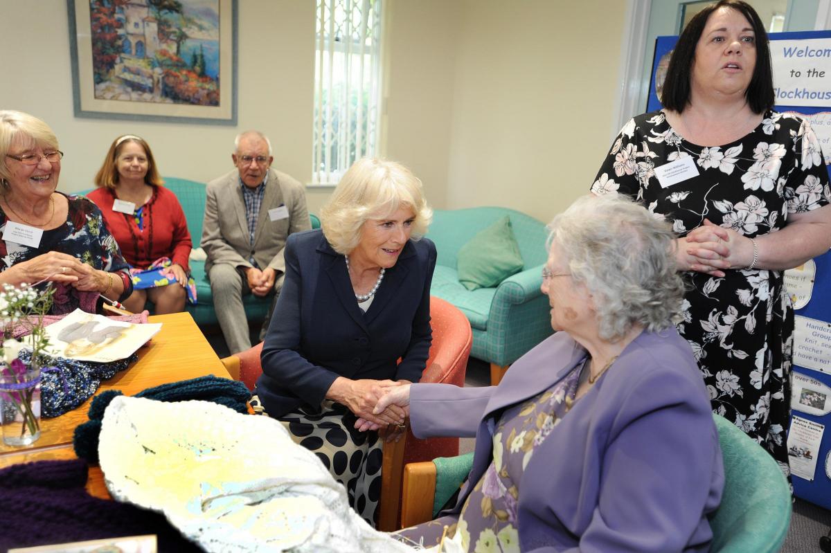 Duchess Of Cornwall Camilla visits the Clockhouse Project in Greater Leys