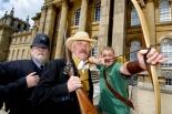 Barrie Jones, Peter Cashman and Terry Mills in costume to promote the game fair