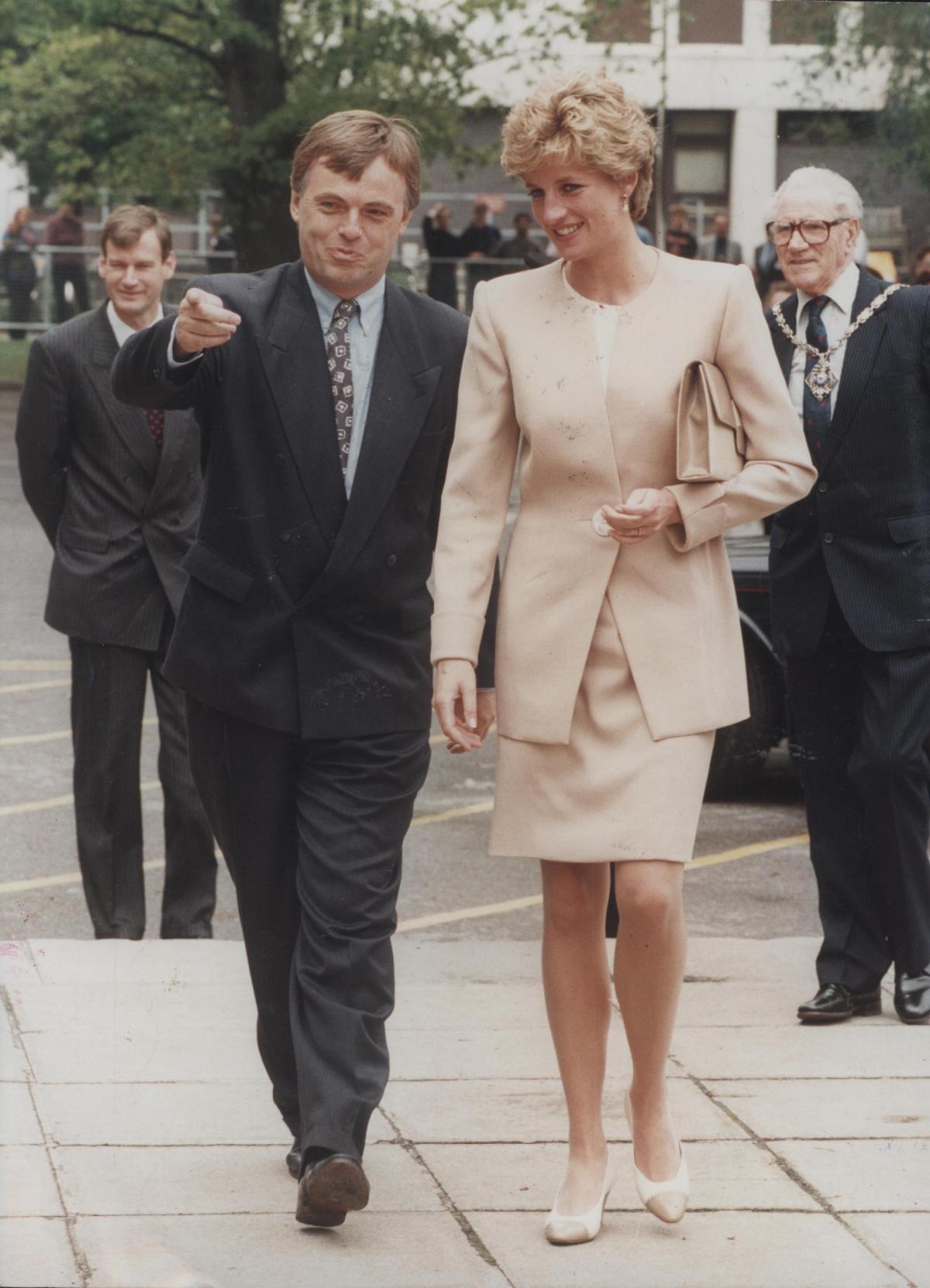 Andrew Smith MP with Princess Diana in 1994.