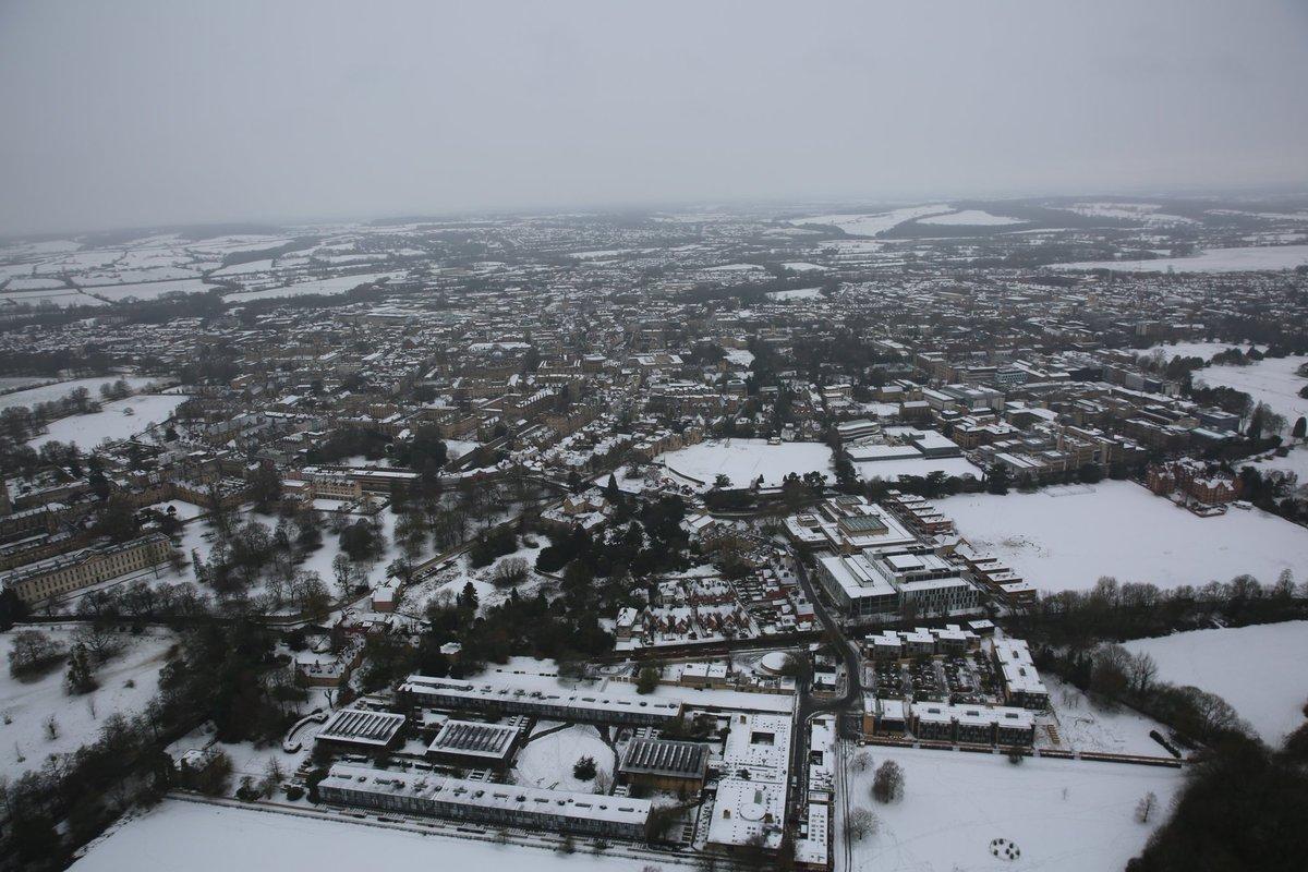 Oxford from the air on Monday - Pic. NPAS Benson
