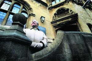 Oxford Civic Society chairman Tony Joyce on the steps of the museum he has set out to save