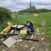 This pile of rubbish was dumped in Oxfordshire.