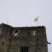 The Oxford United flag was flown at Oxford Castle this week.