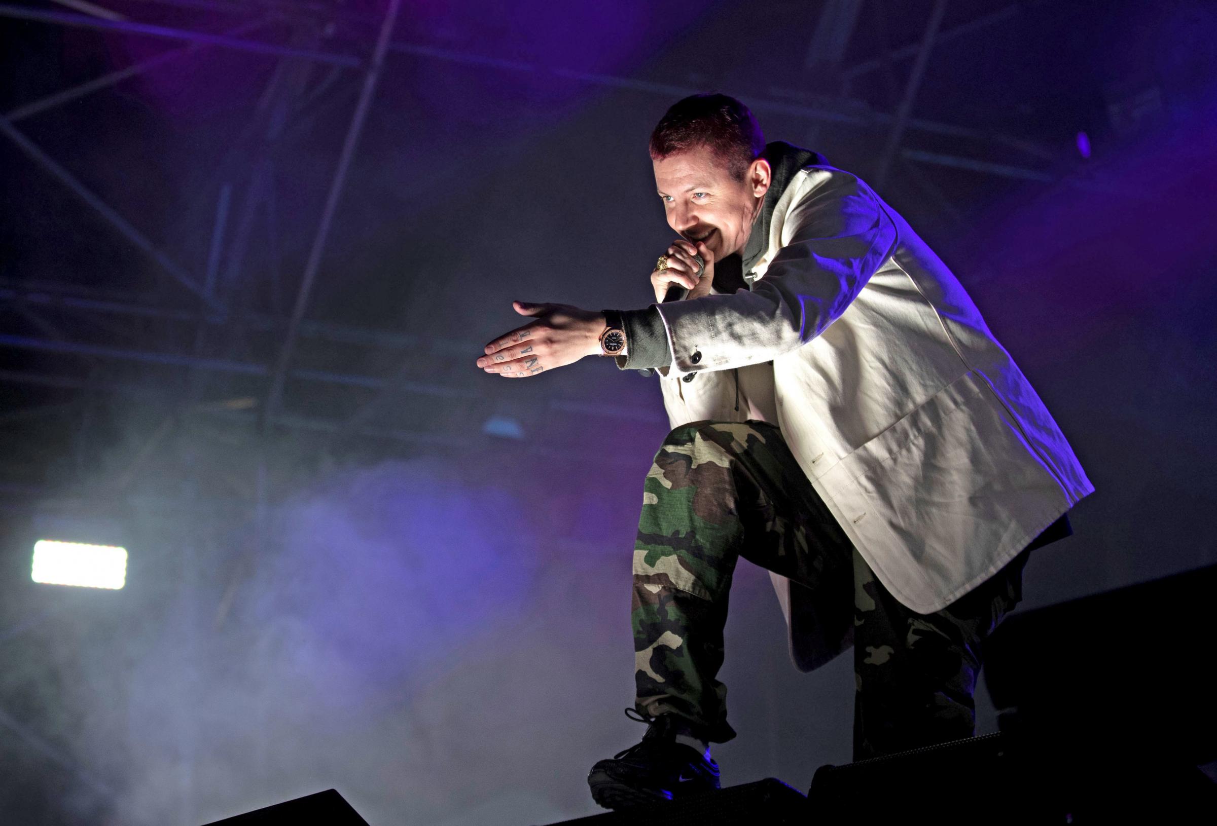 Professor Green performing during the Big Feastival at Alex James farm in Kingham in 2018. Picture: Steve Parsons/PA