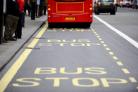 Bus lane Oxford.