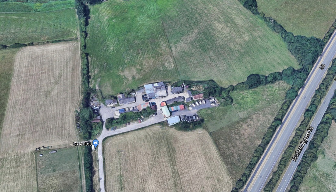 Hill View Farm, which could become houses in the future. Picture: Google Maps.