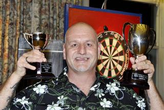 Ian Moss, from the Butchers Arms, Witney, who added the men’s singles summer title to his winter singles crown