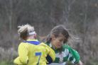 Kidlington’s Isla Hastings beats Didcot Casuals' Mollie Dyer in their Under 11 League clash