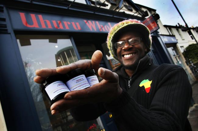 Blackbird Leys resident Natty Mark Samuels with his herbal remedies. Picture: Ed Nix
