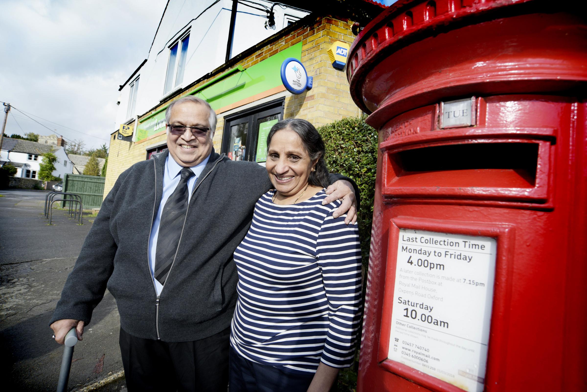 File image of Vipinchandra Patel with his wife Jayshriben. Picture: David Fleming