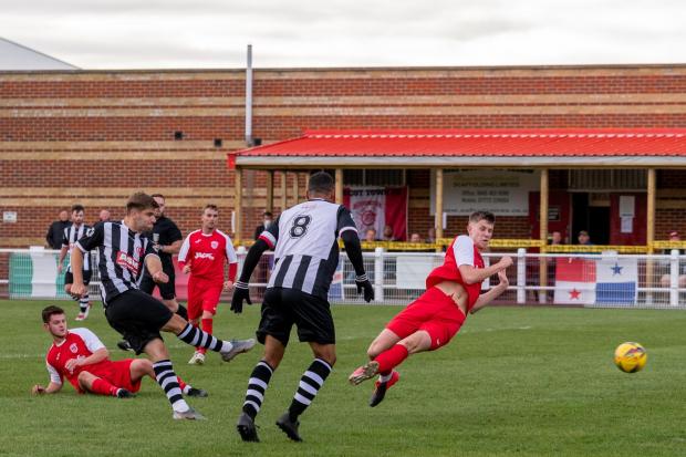 Thame United in action against Didcot Town earlier this season Picture: Simon Godfrey