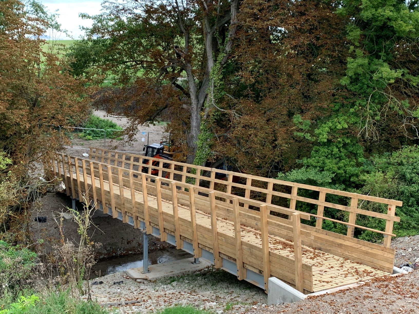 Ginge Brook Bridge is Sutton Courtenay is now fit for cyclists