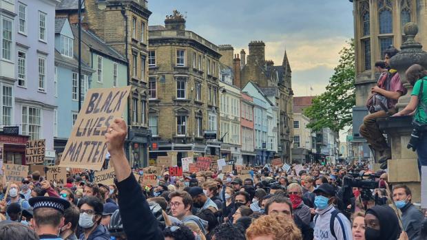 The Black Lives Matter protest in Oxford High Street in 2020