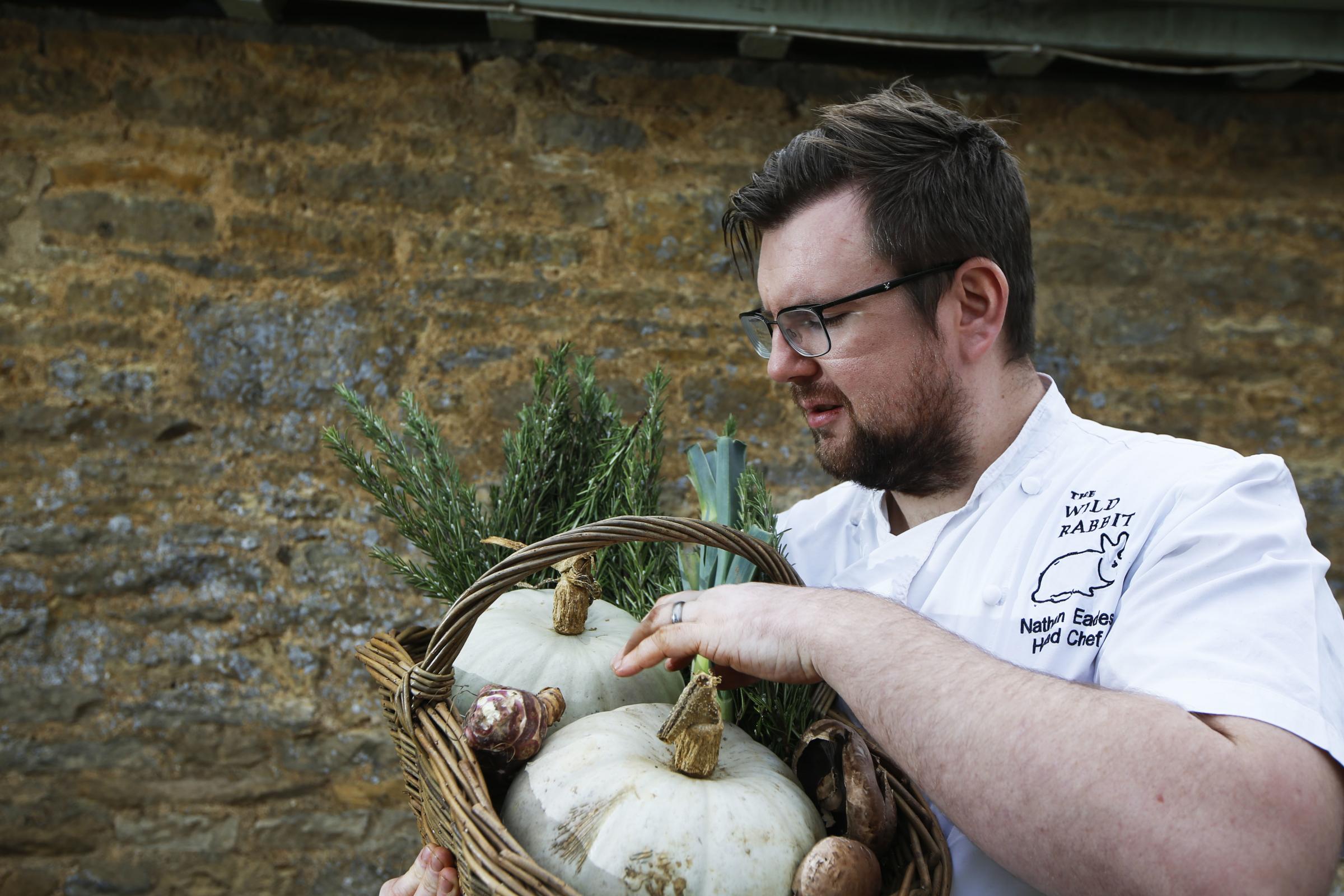 Wild Rabbit Head Chef Nathan Eades. Picture by Ed Nix