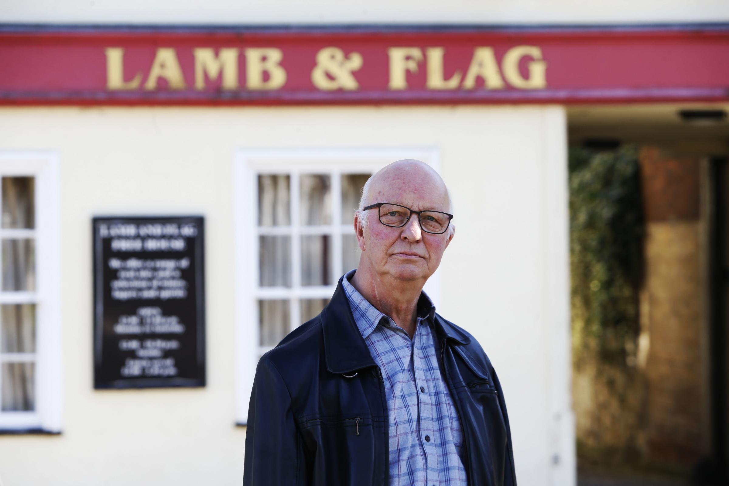 Dave Richardson of CAMRA outside the Lamb & Flag Picture by Ed Nix