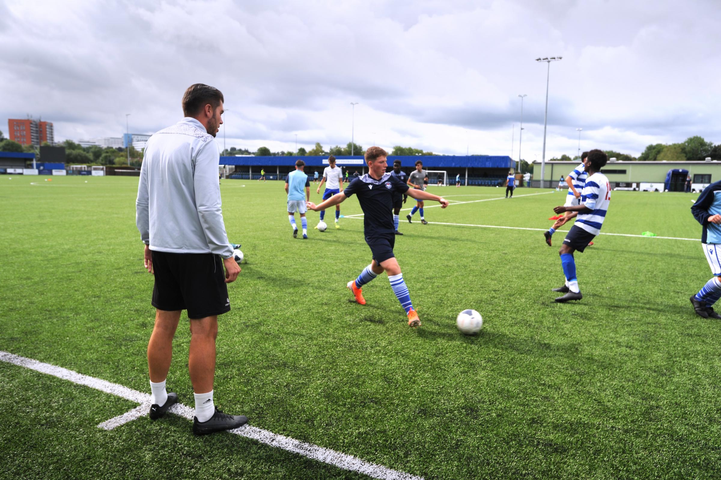  The Velocity football programme for 16-23-year-olds- based at Oxford City FCs Court Place Farm- offers academic and BTEC qualifications as well as the chance to join the clubs training academy. Pic by Jon Lewis/ Fortitude Communications.
