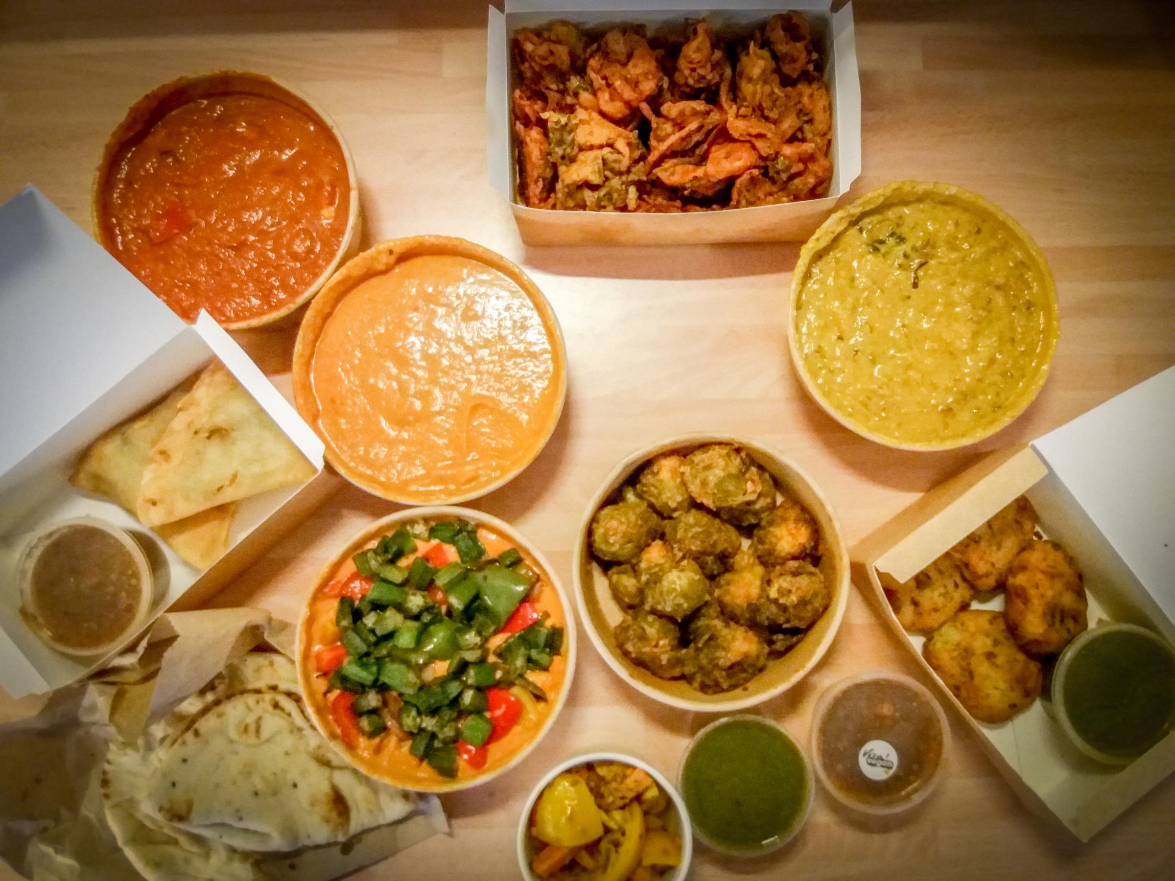 Vegan Punjabi takeaway food from Bicester-based V-Giyan. Picture: Pete Hughes