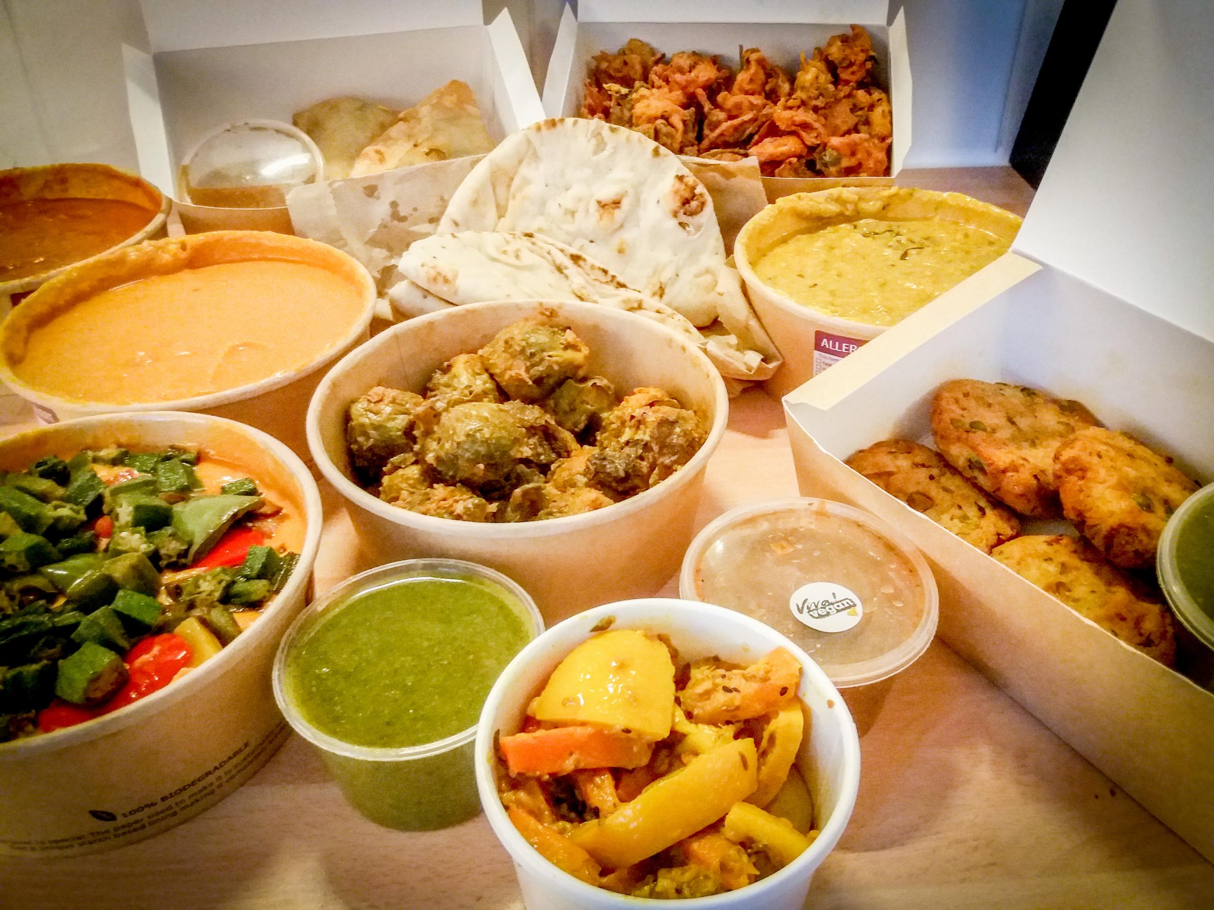 Vegan Punjabi takeaway food from Bicester-based V-Giyan. Picture: Pete Hughes