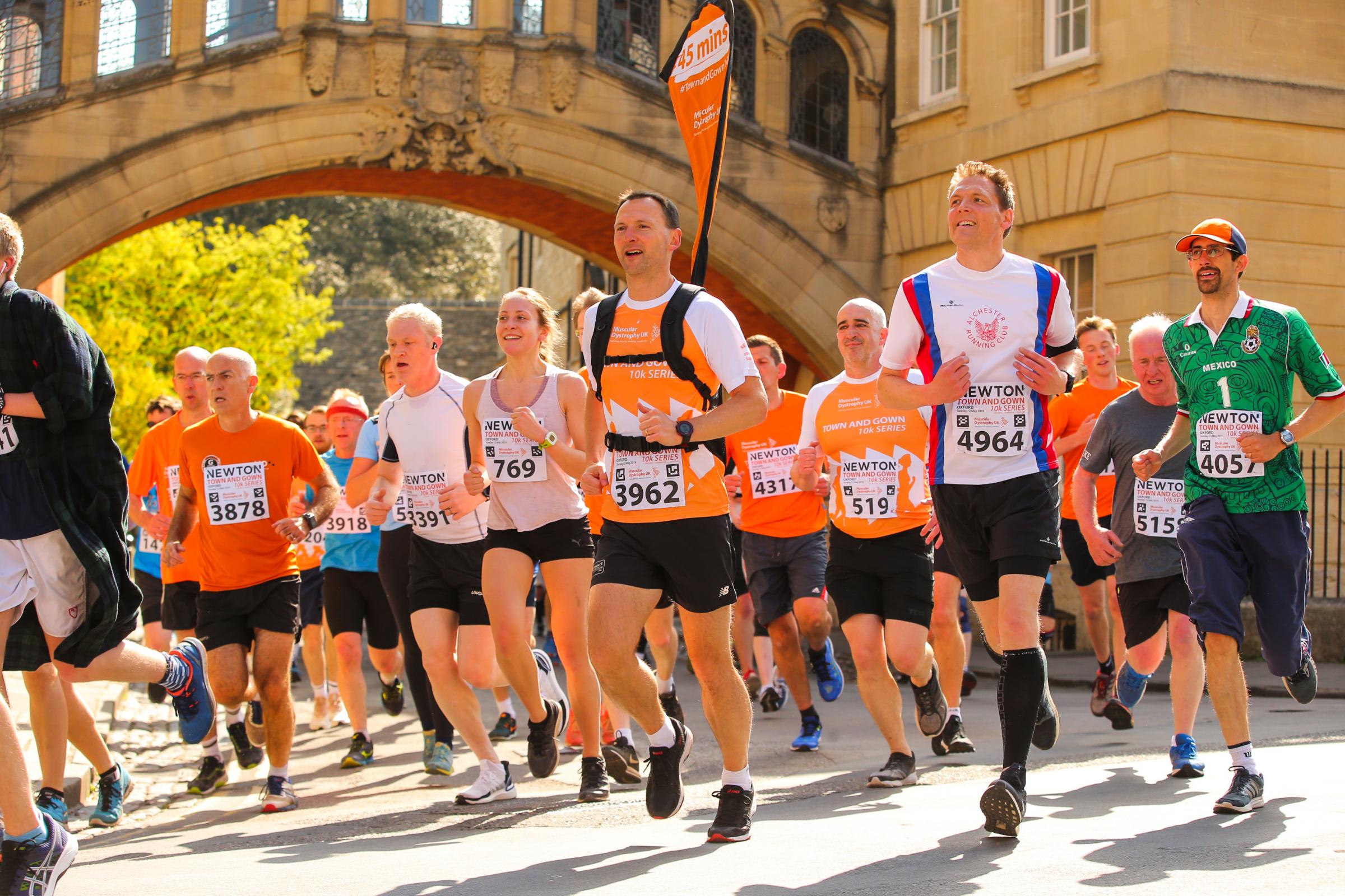 Town and Gown runners in the city centre in 2019 Picture: Muscular Dystrophy UK