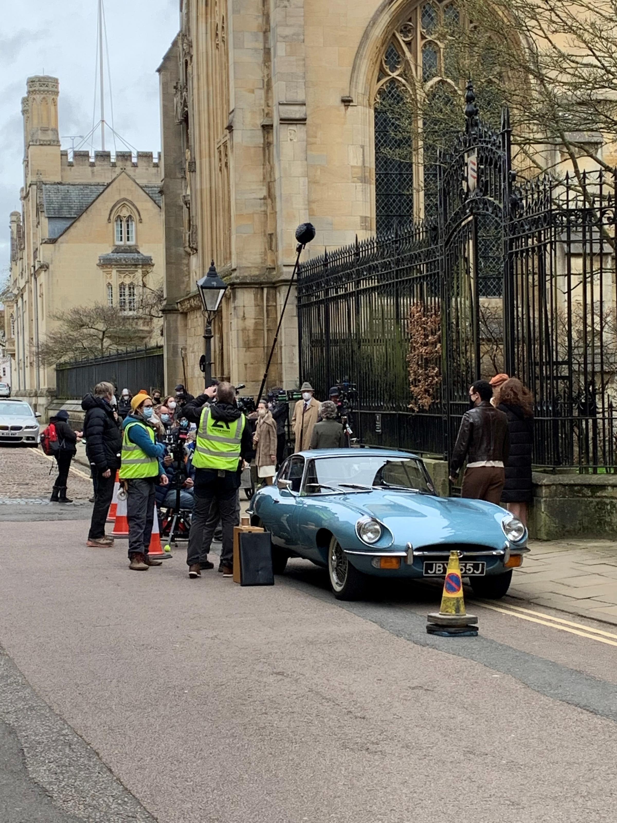 Filming for Endeavour in Oxford 
